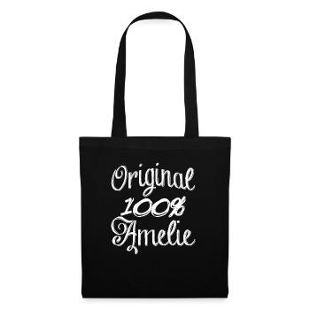 Original 100% Amelie - Stoffbeutel - Schwarz - Vorne