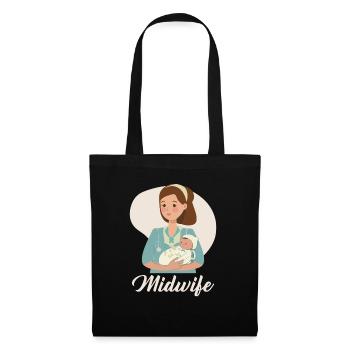 Midwifery Profession Newborn Childbirth Midwife - Tote Bag - black - Front