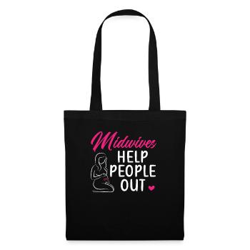 Midwifery Profession Newborn Childbirth Midwife - Tote Bag - black - Front