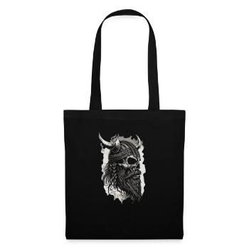 Viking païen Guerrier nordique Viking - Sac en tissu - noir - Devant