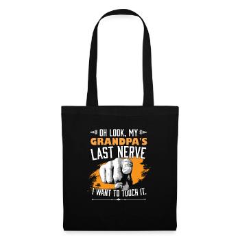 Look My Grandpa's Last Nerve Funny Grandfather - Tote Bag - black - Front