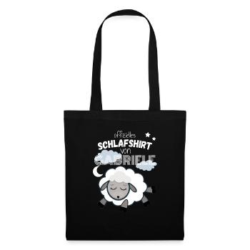 Schlafshirt Gabriele - Stoffbeutel - Schwarz - Vorne