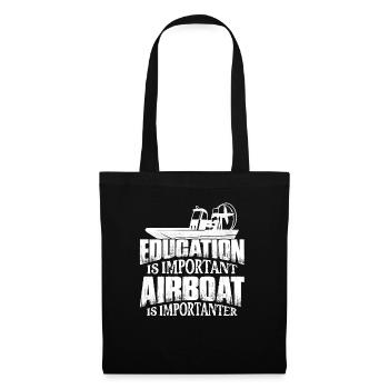 L’éducation est importante, mais mon hydroglisseur est important - Sac en tissu - noir - Devant