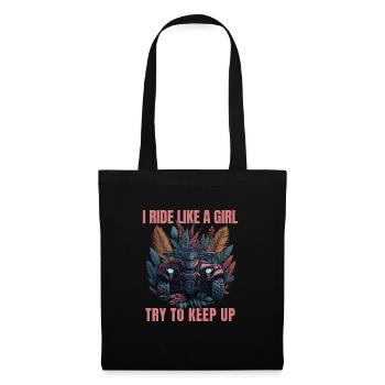 Quad Girl I Ride Like a Girl Quad - Sac en tissu - noir - Devant