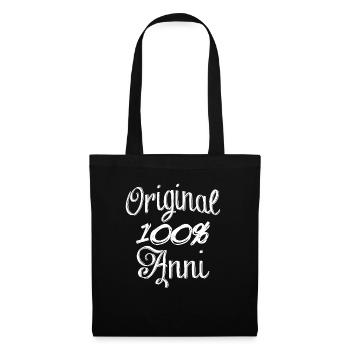 Original 100% Anni - Stoffbeutel - Schwarz - Vorne