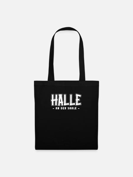 Hallenserin Hallenser Halle - Stoffbeutel - Schwarz