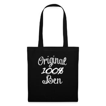 Original 100% Ben - Stoffbeutel - Schwarz - Vorne