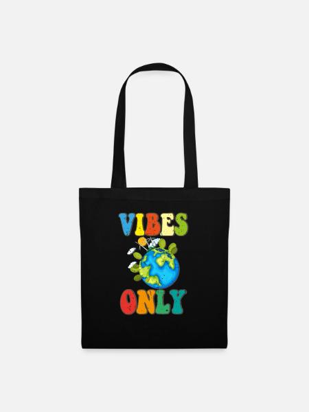 Vibes Only - Stoffbeutel - Schwarz