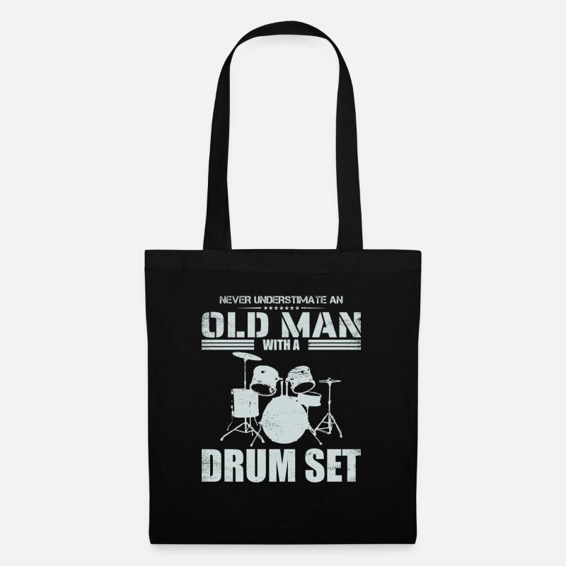 Redhead Drummer I Destroy Silence - Tote Bag - black