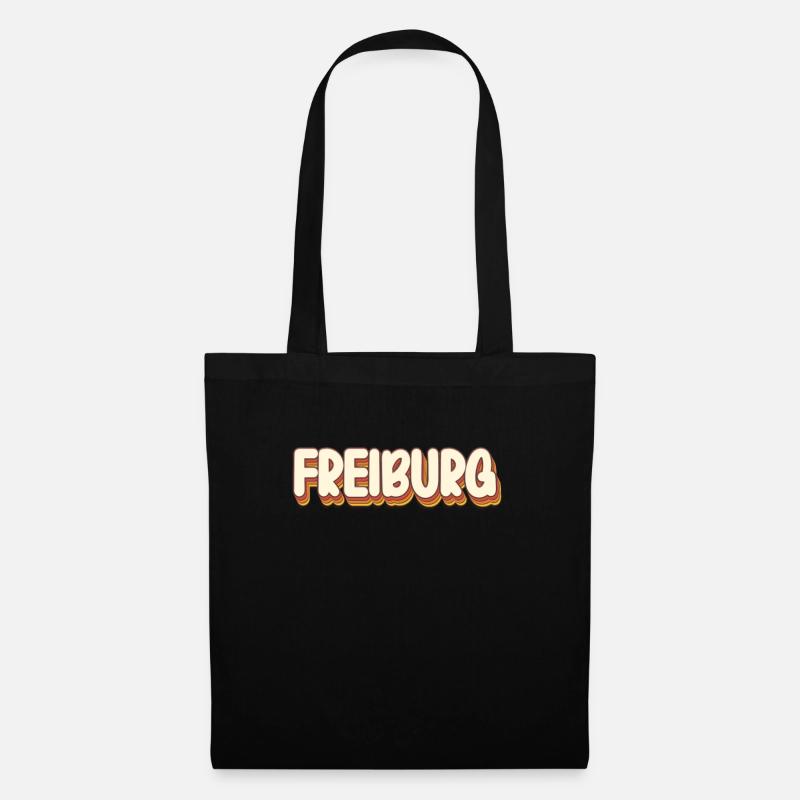 Freiburgerin Freiburger Freiburg - Stoffbeutel - Schwarz