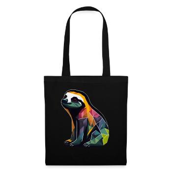 Geometric Sloth - Tote Bag - black - Front