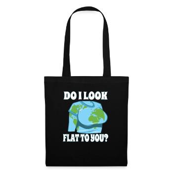 Drôle de Terre plate ai-je l’air plate pour toi - Sac en tissu - noir - Devant