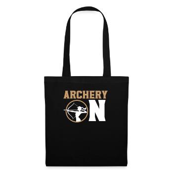 Archery On Bow Hunter Archer Target Arrow Bowman - Tote Bag - black - Front