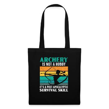 Archery Bow Hunter Archer Shoot Arrow Bowman - Tote Bag - black - Front