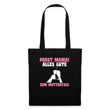 Mutter Muttertag Mama - Stoffbeutel - Schwarz - Vorne