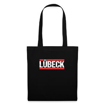 Lübeckerin Lübecker Lübeck - Stoffbeutel - Schwarz - Vorne