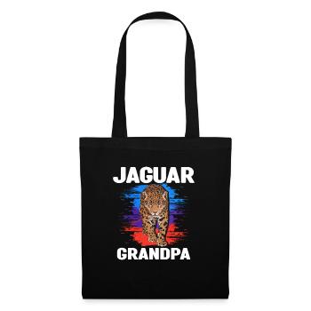 Jaguar Grandpa - Stoffbeutel - Schwarz - Vorne