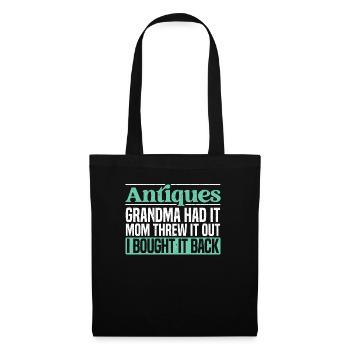 Antiquing Antique Lover Antique Hunting Antiquer - Sac en tissu - noir - Devant