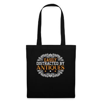 Antiquing Antique Lover Antique Hunting Antiquer - Sac en tissu - noir - Devant