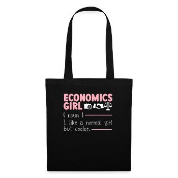 Économiste Professeur d’économie Profession Économie - Sac en tissu - noir - Devant