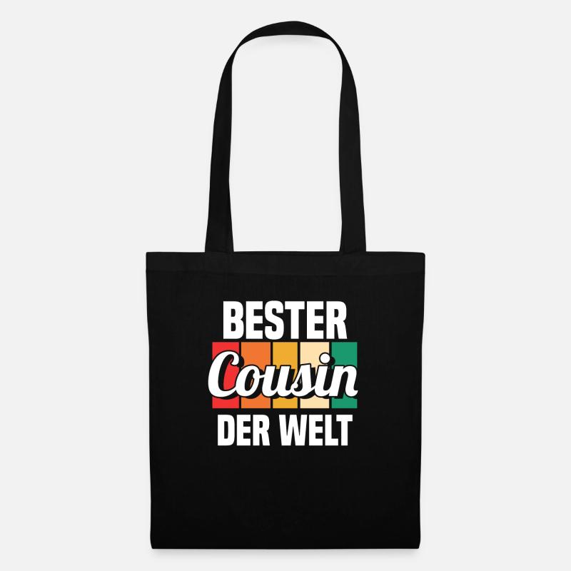 Bester Cousin - Stoffbeutel - Schwarz