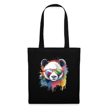 Ikko the bespectacled panda - Tote Bag - black - Front