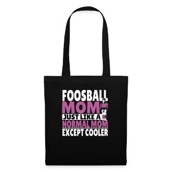 Joueur de baby-foot Maman Femmes Baby-foot Mère - Sac en tissu - noir - Devant