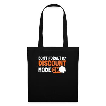 Pension de retraite Fun N’oubliez pas ma réduction - Sac en tissu - noir - Devant