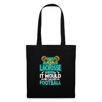 If lacrosse was easy, it would be called Football G - Tote Bag - black - Front