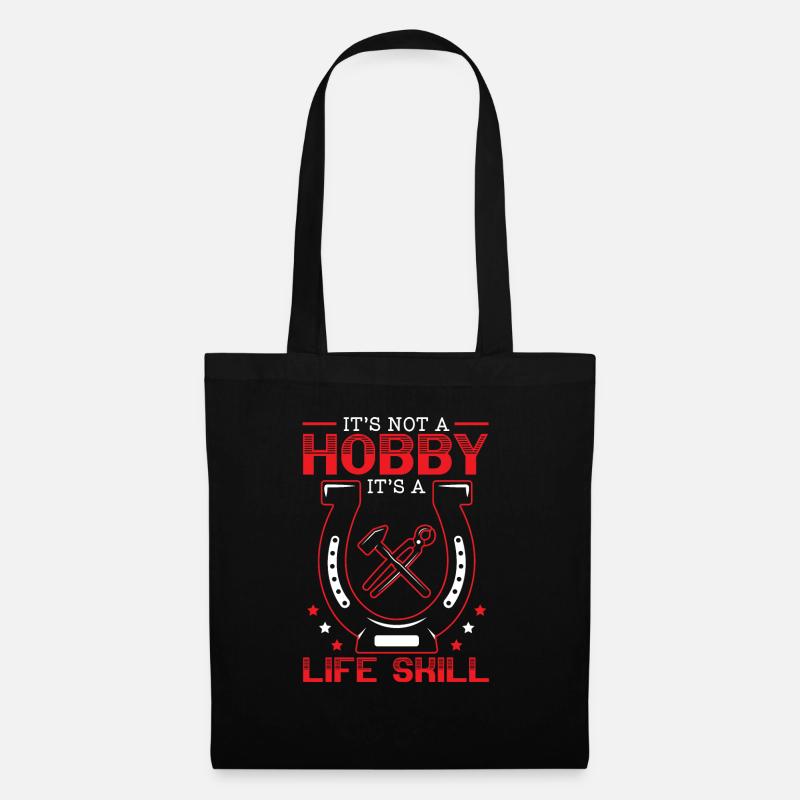 Forgeron Marteau Forgeron Forger Forge - Sac en tissu - noir