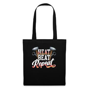 Blacksmith Hammer Metalsmith Forging Blacksmithing - Tote Bag - black - Front