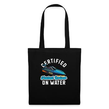 Vitesse de course de dragster - Sac en tissu - noir - Devant