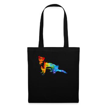Weasel Splash Art Ferret Animal - Tote Bag - black - Front