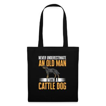 Australian Cattle Dog Red Blue Heeler - Tote Bag - black - Front