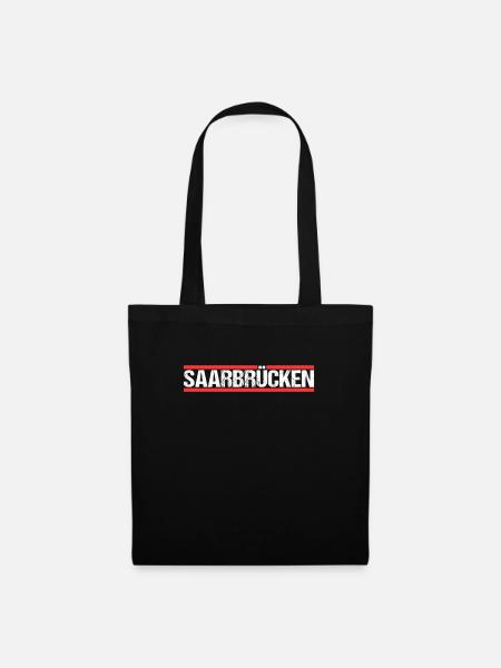 Saarbrückenerin Saarbrückener Saarbrücken - Stoffbeutel - Schwarz