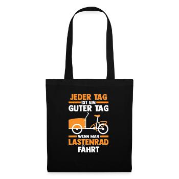 Fahrrad Lastenfahrrad Lastenrad - Stoffbeutel - Schwarz - Vorne