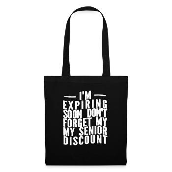 Pensioner Pension Humor - Tote Bag - black - Front