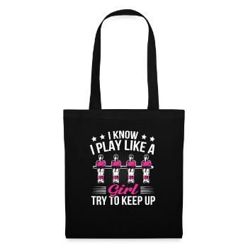 Foosball Women I Know I Play Like A Girl Try To Ke - Tote Bag - black - Front