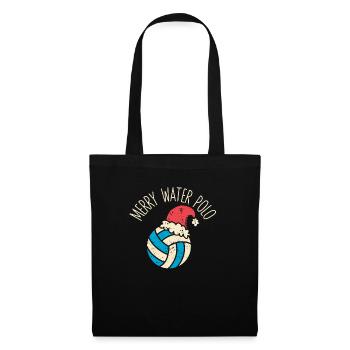 Joyeux joueur de water-polo Entraîneur des fans Noël - Sac en tissu - noir - Devant