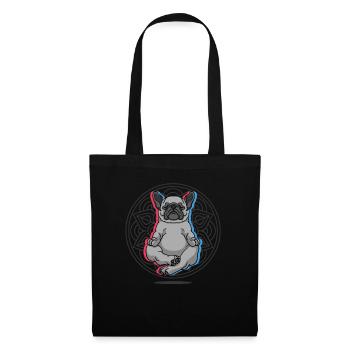 Yoga Pug Dog Dogs Yoga - Tote Bag - black - Front