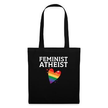 Atheismus Anti-Religion Agnostiker Freidenker Atheist - Stoffbeutel - Schwarz - Vorne