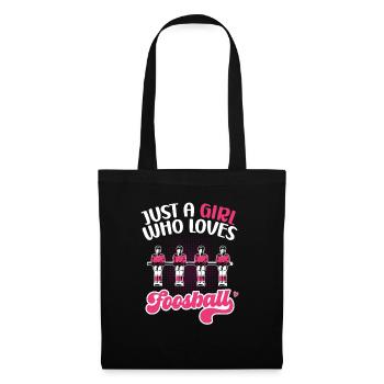 Cute Just A Girl Who Loves Foosball Women Table So - Tote Bag - black - Front