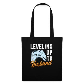 Bride And Groom Wedding Day Marriage Just Married - Tote Bag - black - Front