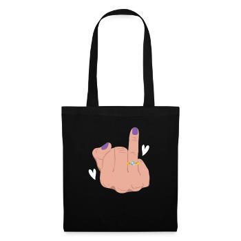 Bride And Groom Wedding Day Marriage Just Married - Tote Bag - black - Front