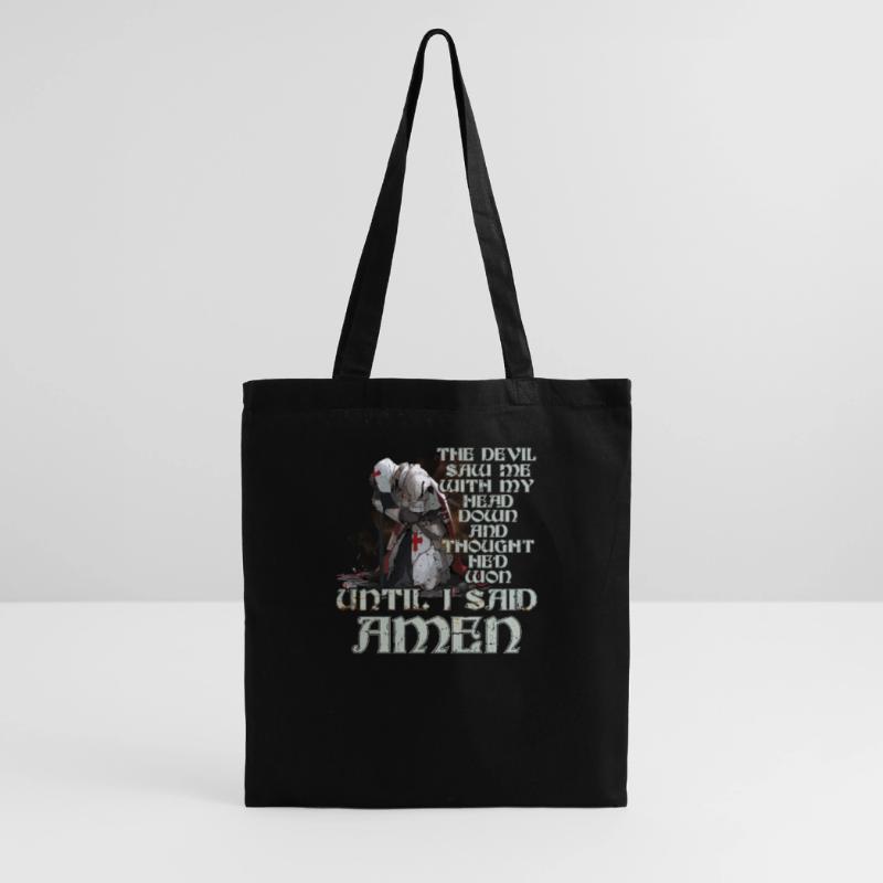 The Devil Saw Me Thought He'd Won Jesus Scriptures Tote Bag