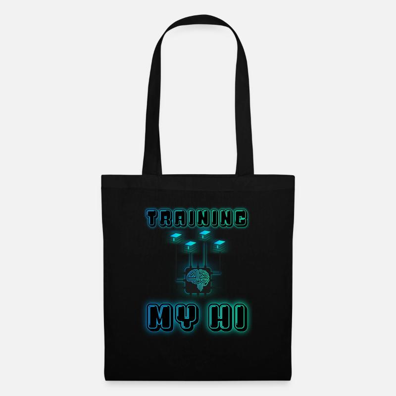 TRAINING MY HI (Human Intelligence) - Tote Bag - black