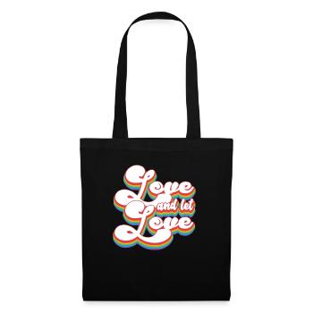 Pride Month LGBTQ - Love and Let Love - Tote Bag - black - Front