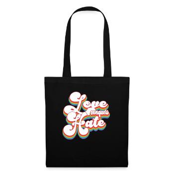 Love Conquers Hate - Pride Month LGBTQ - Tote Bag - black - Front