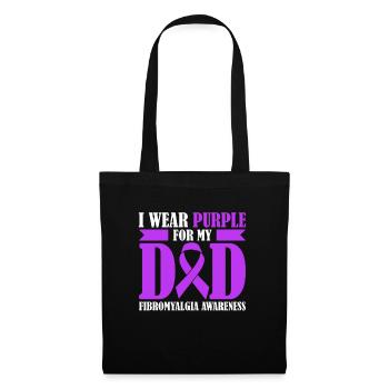 Fibromyalgia Awareness I Wear Purple For - Tote Bag - black - Front