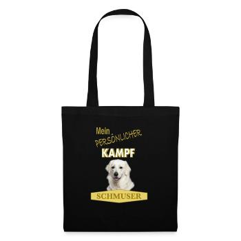 Mein persönlicher Kampfschmuser - Kuvasz - Stoffbeutel - Schwarz - Vorne